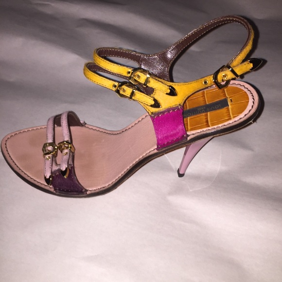 auth LOUIS VUITTON size 40.5 pony hide /crocodile - Picture 8 of 8